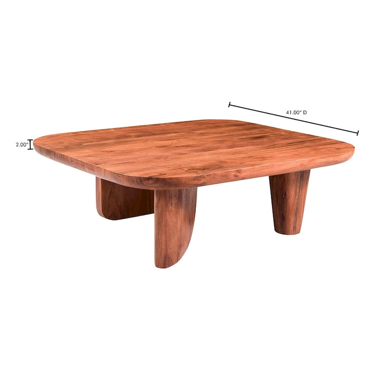 Aurelle Home Couchtisch aus rustikalem Akazienholz