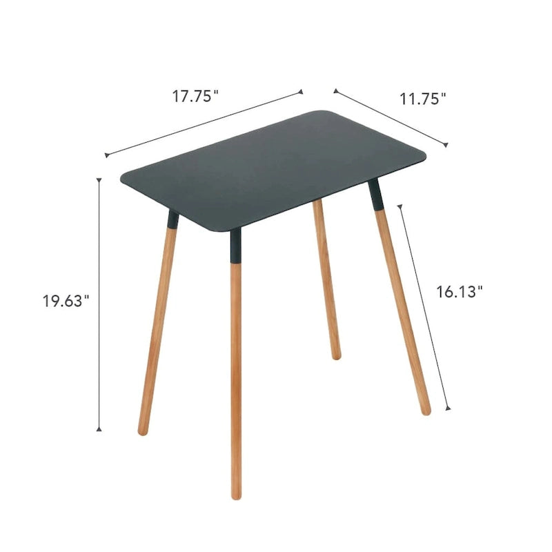 Yamazaki Home Beistelltisch, Stahl, Tragkraft 10 kg, Minimale Montage erforderlich – L 30 x B 45 x H 50 cm