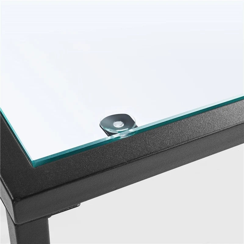 Yaheetech Moderner Konsolentisch aus gehärtetem Glas für den Eingangsbereich