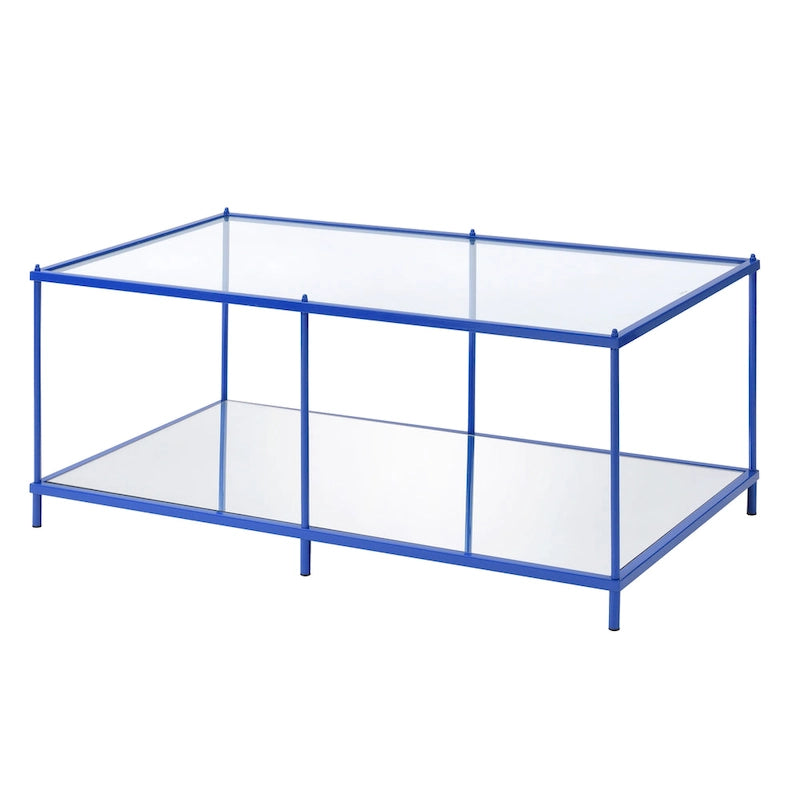 Scoles Contemporary 42-Zoll-Couchtisch mit Glasablage von Furniture of America
