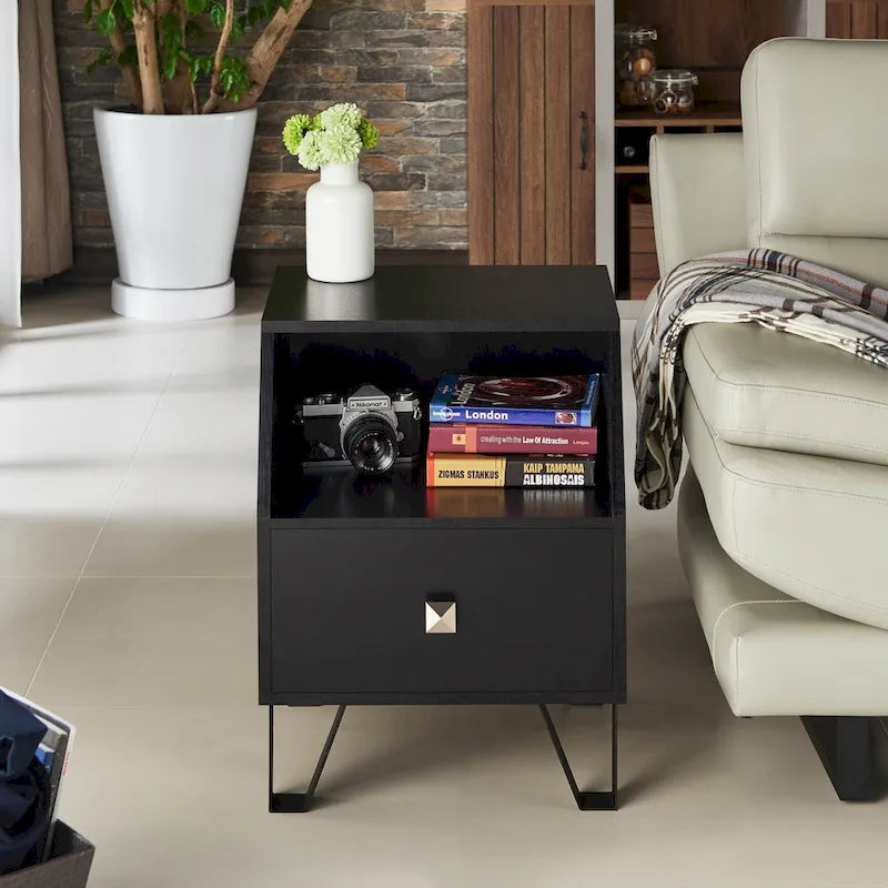 Kara Contemporary 16-Zoll 1-Regal Beistelltisch von Furniture of America