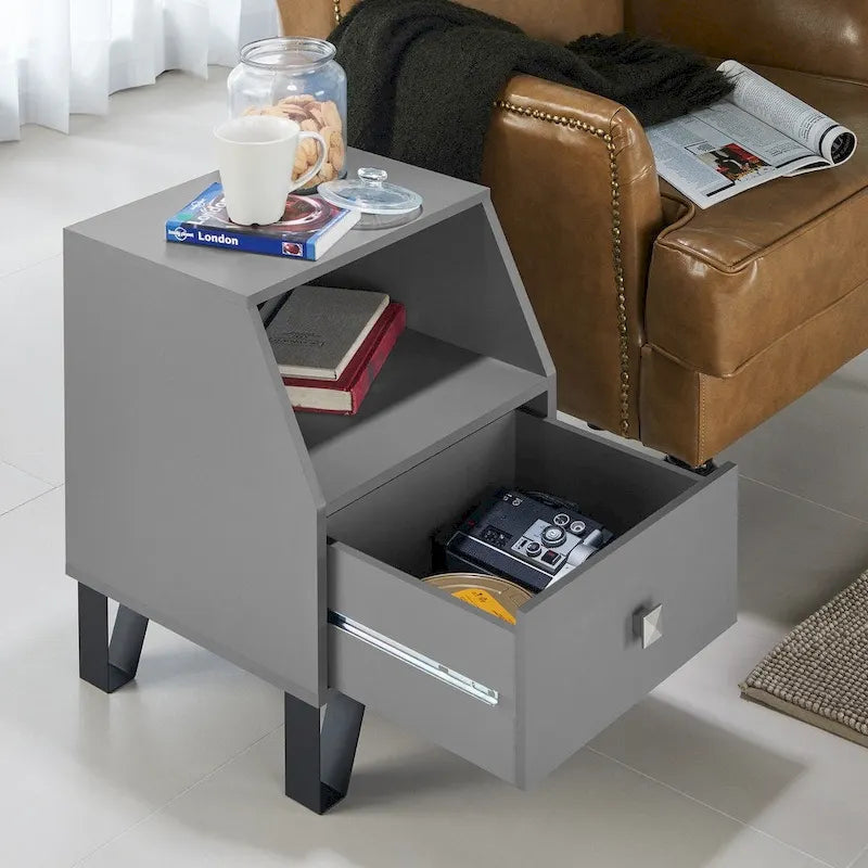 Kara Contemporary 16-Zoll 1-Regal Beistelltisch von Furniture of America