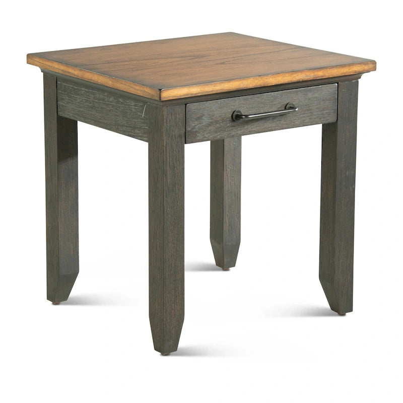 Steve Silver zweifarbiger Beistelltisch aus Holz mit 1 Schublade