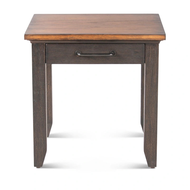Steve Silver zweifarbiger Beistelltisch aus Holz mit 1 Schublade