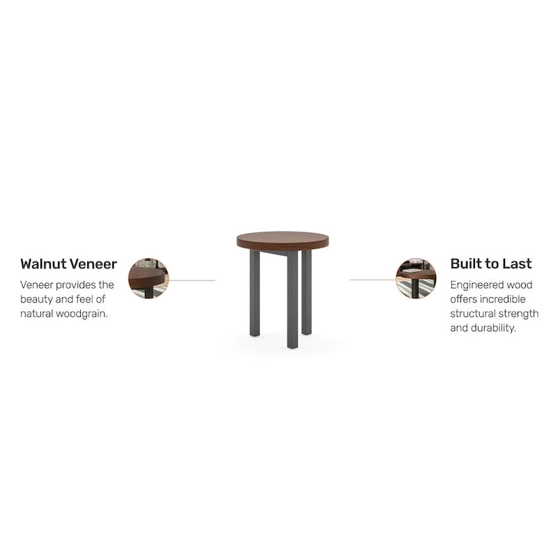 Homestyles Merge Couchtisch aus braunem Holz – 45,7 cm x 45,7 cm x 50,8 cm