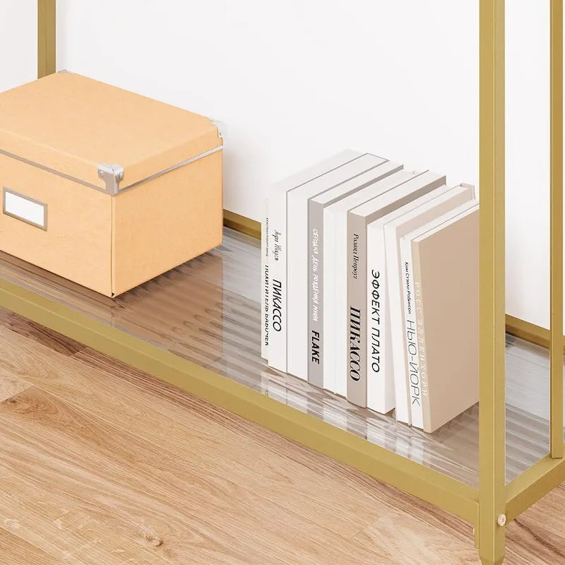 2-stöckiger Retro-Konsolentisch mit MDF-Ablage – 41,3
