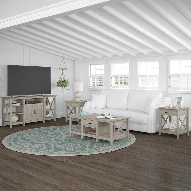 4-piece TV Stand and Table Set