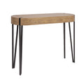 Astoria Holz-Konsolentisch mit Haarnadelbeinen aus Metall – 106,7 L x 35,6 B x 77,0 H cm
