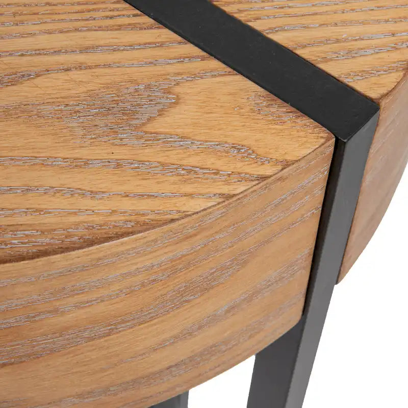 Astoria Holz-Konsolentisch mit Haarnadelbeinen aus Metall – 106,7 L x 35,6 B x 77,0 H cm