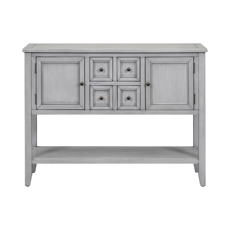 Nestfair Retro Sideboard Konsolentisch mit Schubladen und unterem Regal
