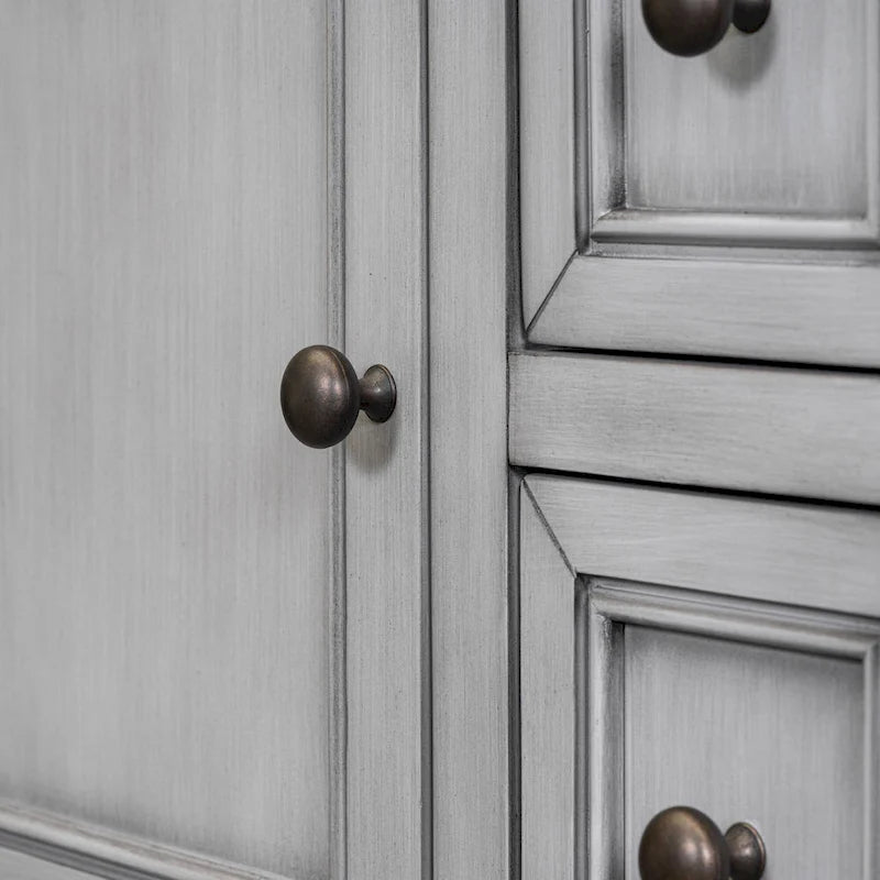 Nestfair Retro Sideboard Konsolentisch mit Schubladen und unterem Regal