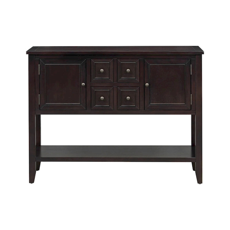 Nestfair Retro Sideboard Konsolentisch mit Schubladen und unterem Regal