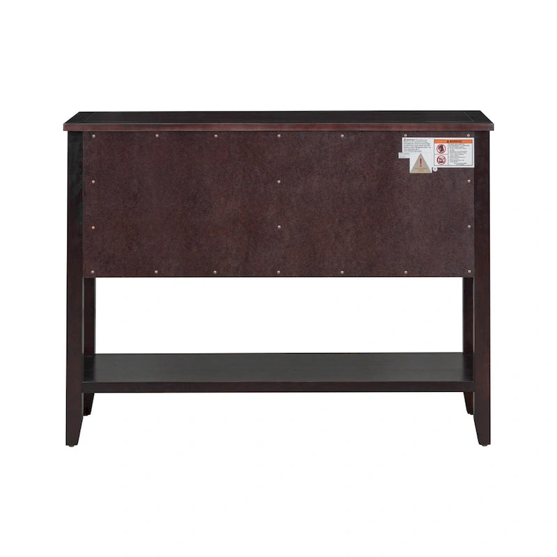 Nestfair Retro Sideboard Konsolentisch mit Schubladen und unterem Regal