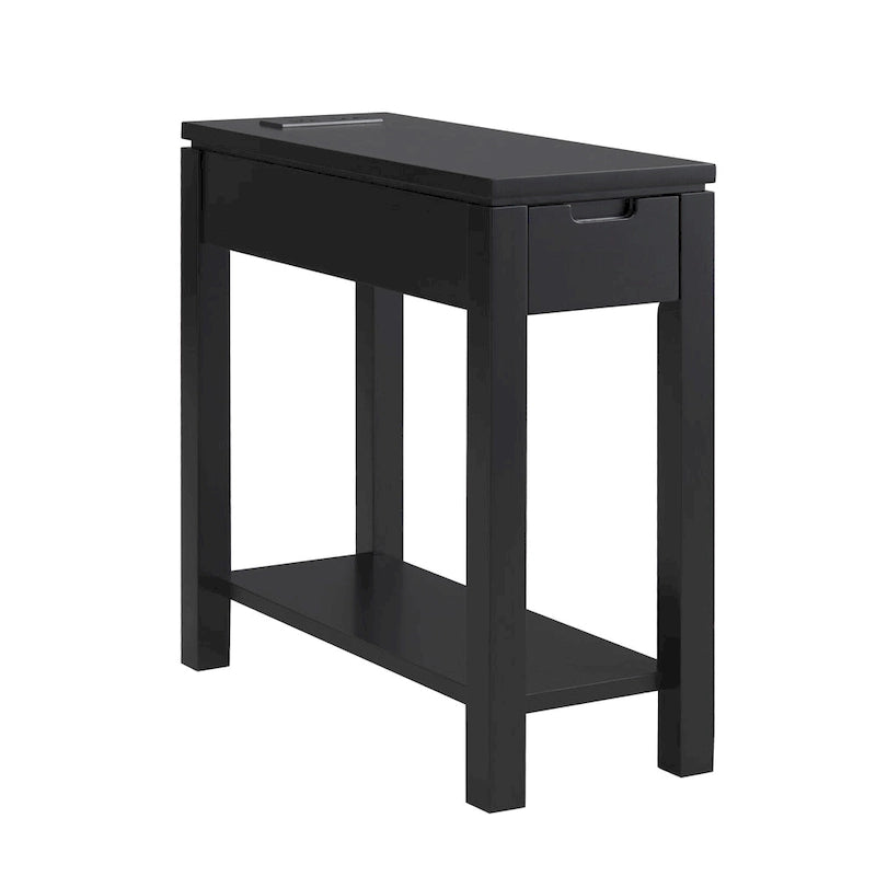Leick Home Aufladen Cade Holz-Beistelltisch mit Schublade