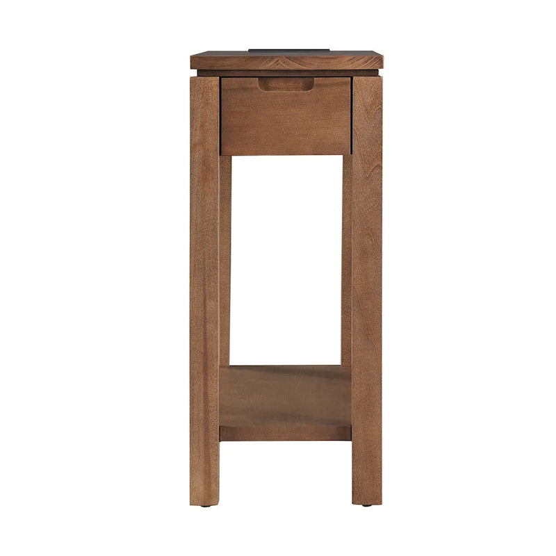 Leick Home Aufladen Cade Holz-Beistelltisch mit Schublade
