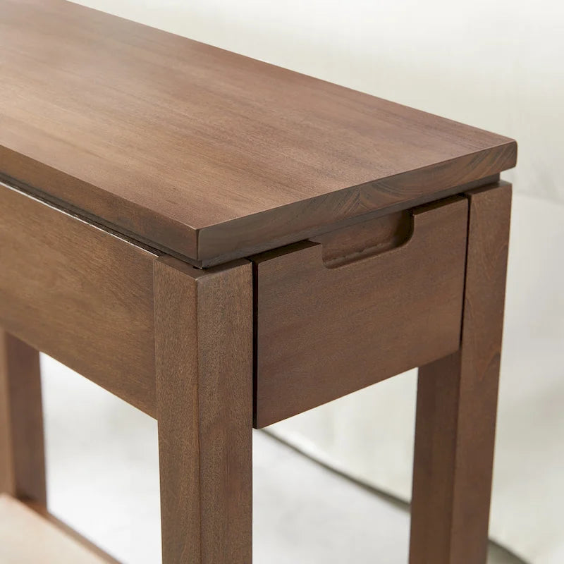 Leick Home Aufladen Cade Holz-Beistelltisch mit Schublade