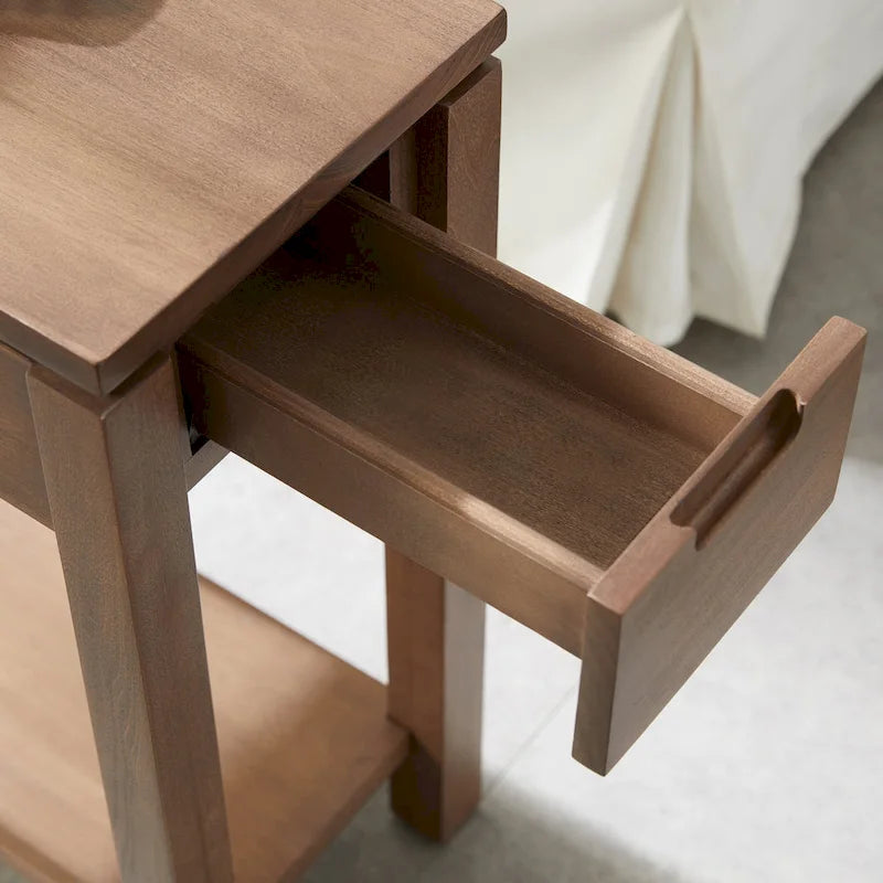 Leick Home Aufladen Cade Holz-Beistelltisch mit Schublade