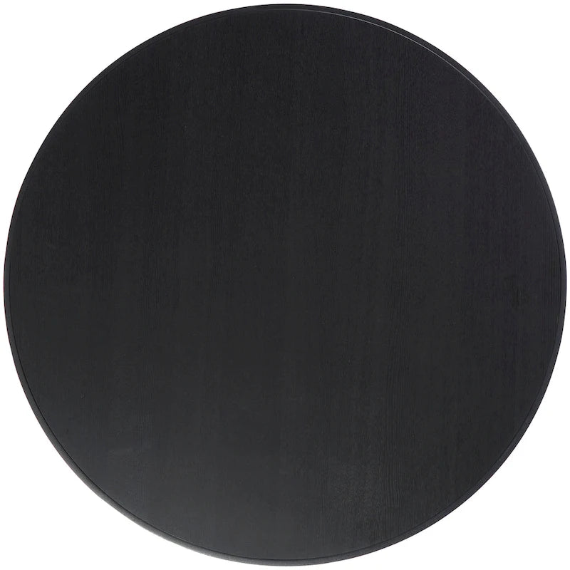 Metallisch-geometrischer offener Gitterrahmen mit 1 Ablage, Beistelltisch oder Couchtisch mit goldenen Beinen, schwarzes Roche River Dekor