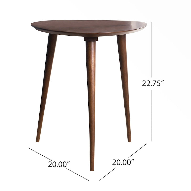 Naja Mid-Century Holzbeistelltisch von Christopher Knight Home – 20 L x 20 B x 22,75 H