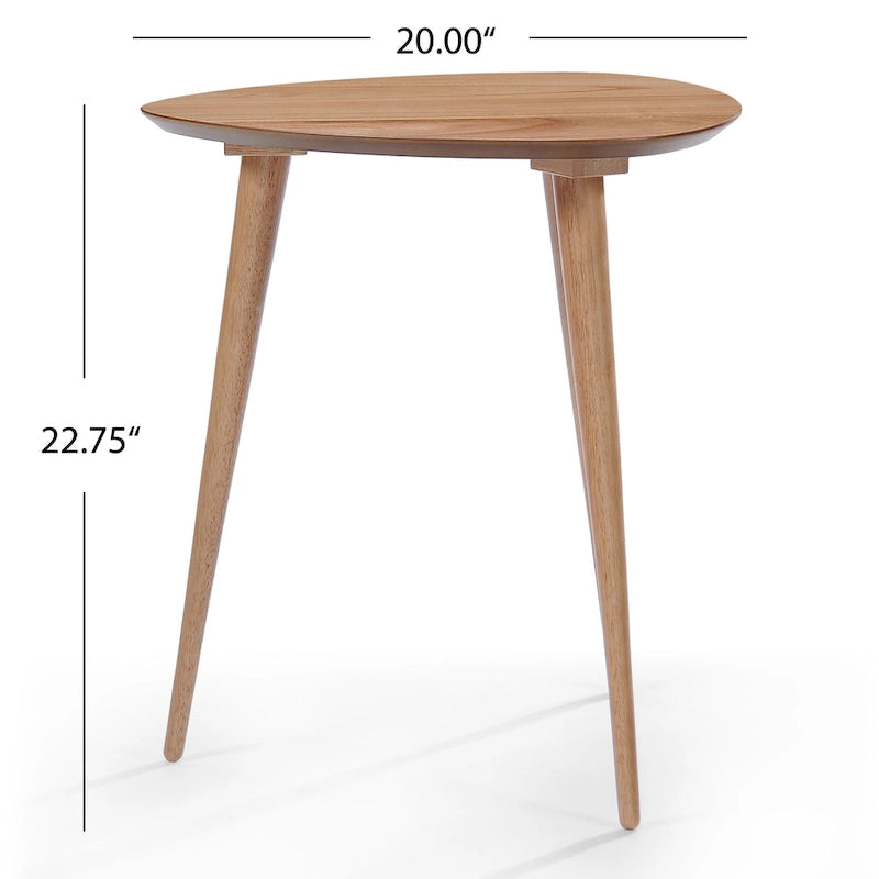 Naja Mid-Century Holzbeistelltisch von Christopher Knight Home – 20 L x 20 B x 22,75 H