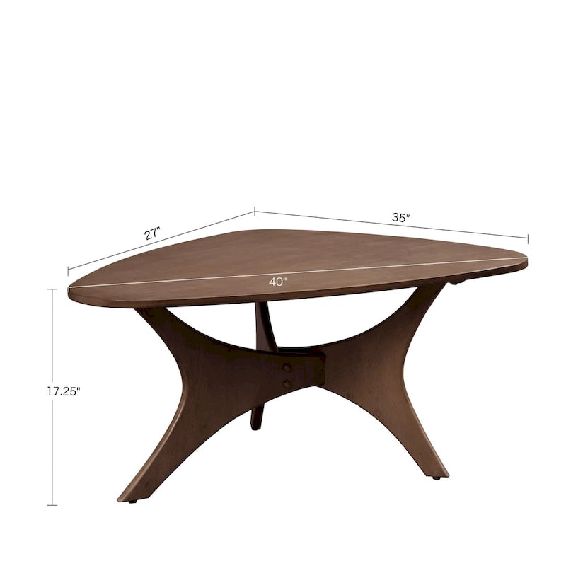 INK+IVY Blaze Dreieckiger Couchtisch aus Holz