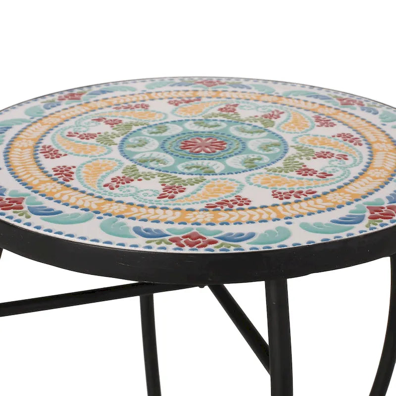 Lansdowne Indoor-Beistelltisch mit Fliesenplatte von Christopher Knight Home
