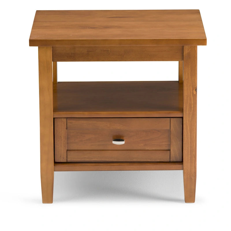 WYNDENHALL Norfolk Massivholz 50 cm breiter, rechteckiger Beistelltisch im Transitional-Stil - 50 cm breit