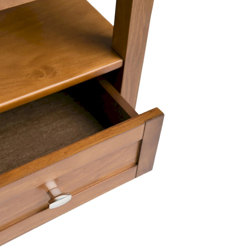 WYNDENHALL Norfolk Massivholz 50 cm breiter, rechteckiger Beistelltisch im Transitional-Stil - 50 cm breit