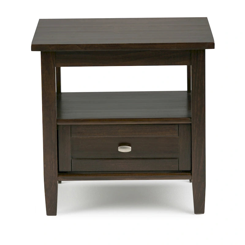 WYNDENHALL Norfolk Massivholz 50 cm breiter, rechteckiger Beistelltisch im Transitional-Stil - 50 cm breit