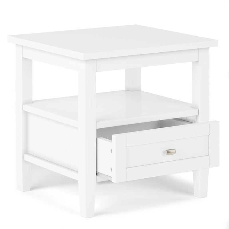 WYNDENHALL Norfolk Massivholz 50 cm breiter, rechteckiger Beistelltisch im Transitional-Stil - 50 cm breit