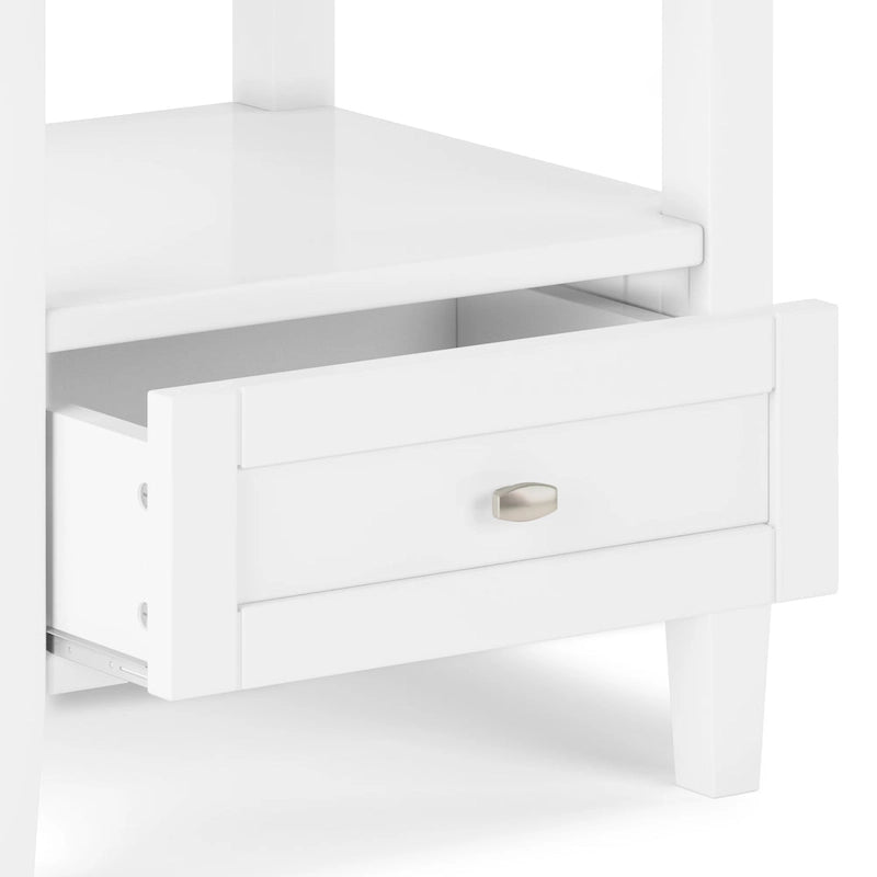 WYNDENHALL Norfolk Massivholz 50 cm breiter, rechteckiger Beistelltisch im Transitional-Stil - 50 cm breit