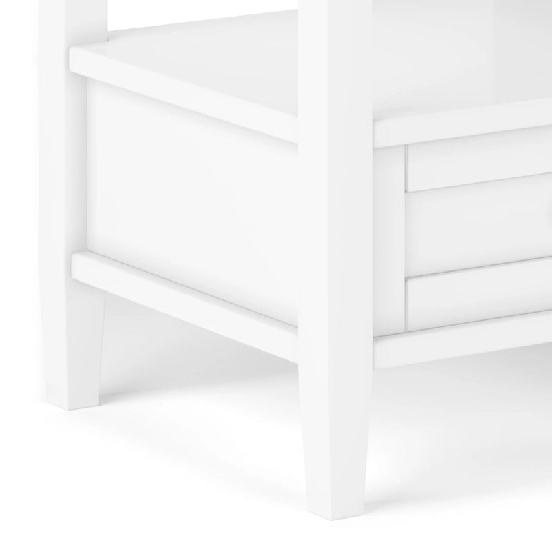 WYNDENHALL Norfolk Massivholz 50 cm breiter, rechteckiger Beistelltisch im Transitional-Stil - 50 cm breit