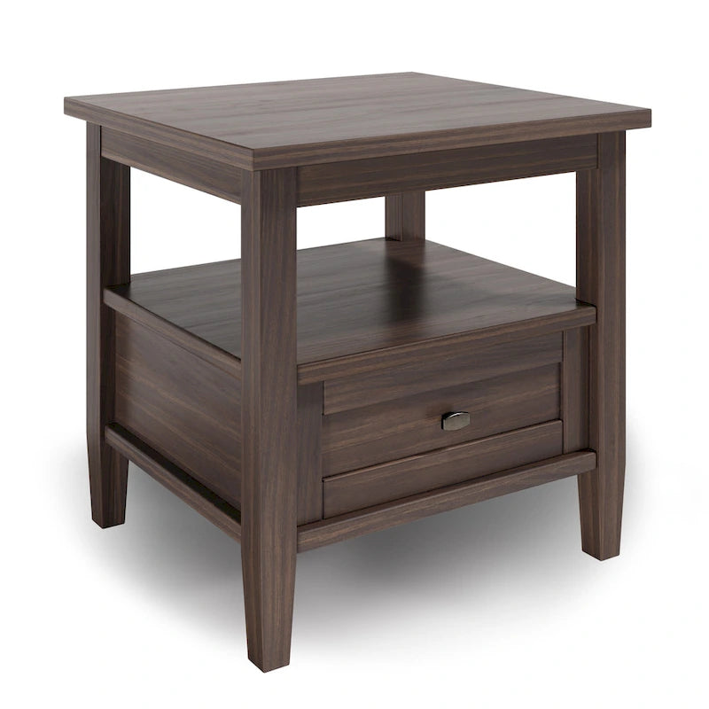 WYNDENHALL Norfolk Massivholz 50 cm breiter, rechteckiger Beistelltisch im Transitional-Stil - 50 cm breit