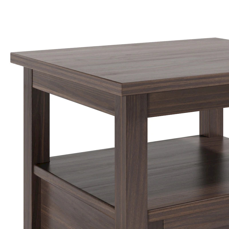 WYNDENHALL Norfolk Massivholz 50 cm breiter, rechteckiger Beistelltisch im Transitional-Stil - 50 cm breit