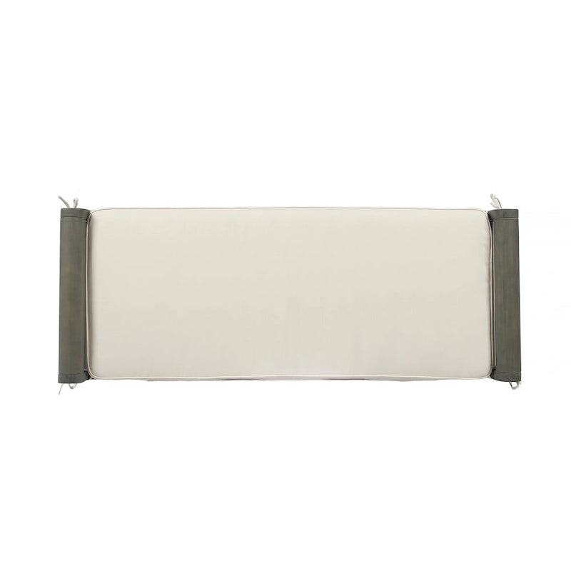 Nelson Rustic Akazienholzbank mit Kissen von Christopher Knight Home