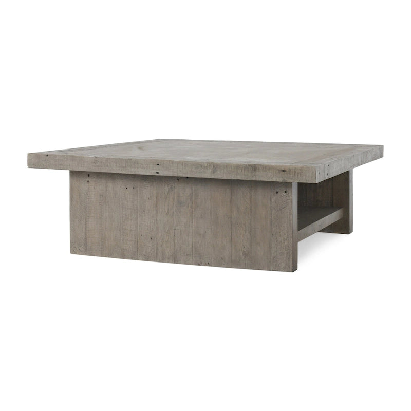 Classic Home Stonebridge Quadratischer Couchtisch – 50B x 50T x 18H