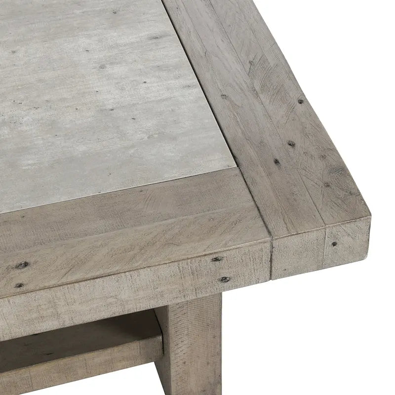 Classic Home Stonebridge Quadratischer Couchtisch – 50B x 50T x 18H