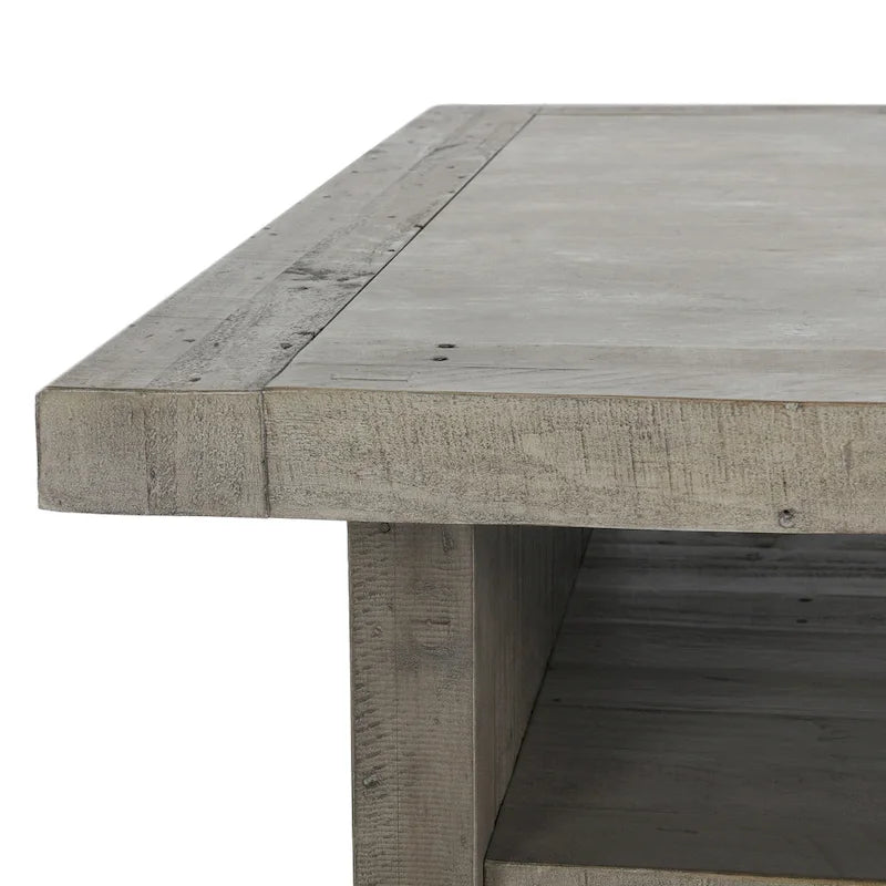 Classic Home Stonebridge Quadratischer Couchtisch – 50B x 50T x 18H