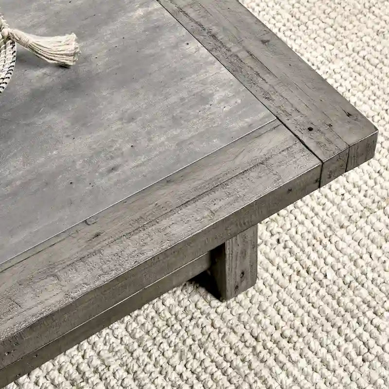 Classic Home Stonebridge Quadratischer Couchtisch – 50B x 50T x 18H