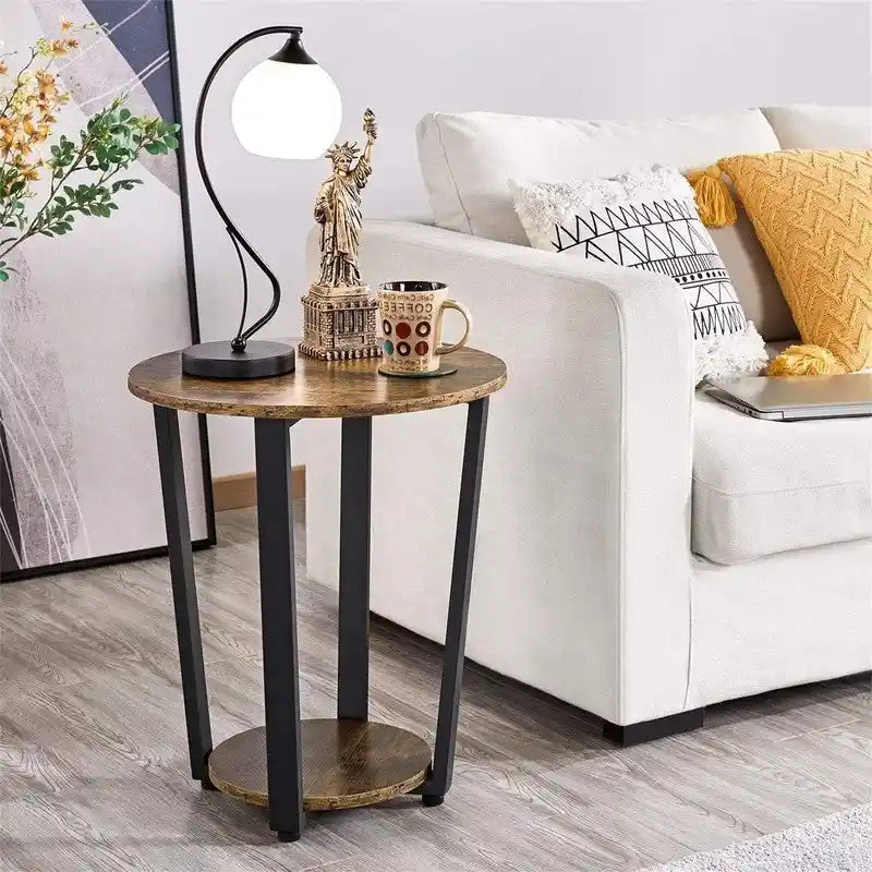 Beistelltisch für Wohnzimmer 2er-Set - 19,7T x 19,7B x 22,2H