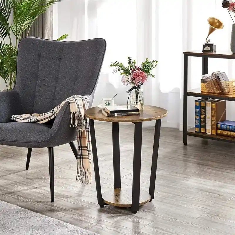 Beistelltisch für Wohnzimmer 2er-Set - 19,7T x 19,7B x 22,2H