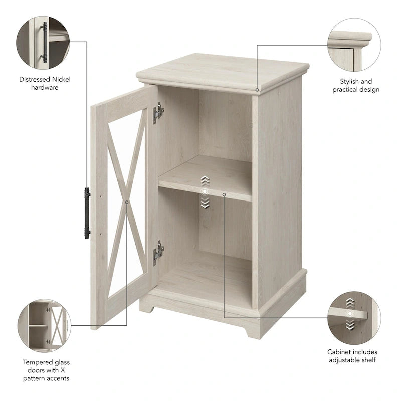 Lennox Kleiner Beistelltisch im Landhausstil mit Stauraum von Bush Furniture