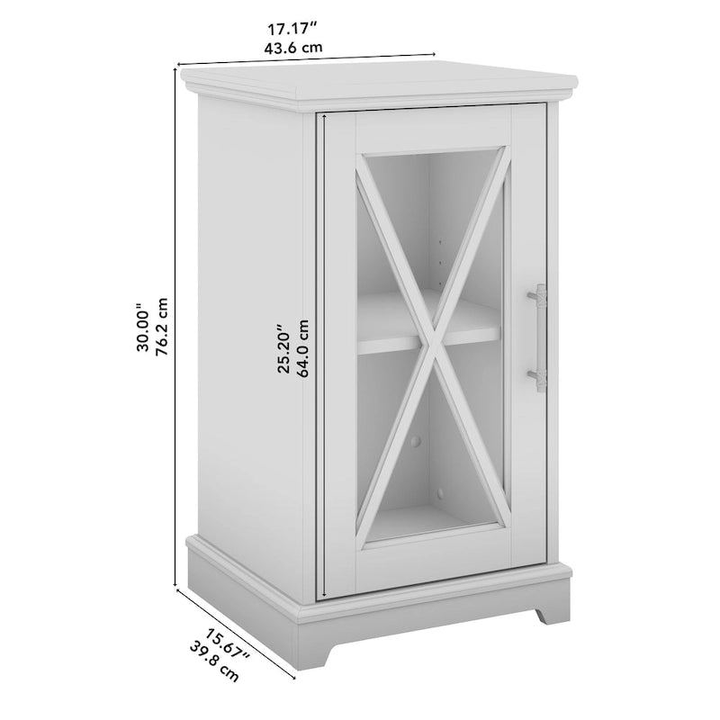 Lennox Kleiner Beistelltisch im Landhausstil mit Stauraum von Bush Furniture