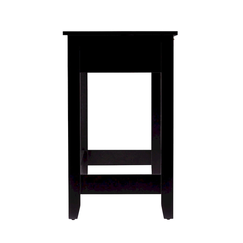 SEI Furniture Chekshire Mid-Century Modern Konsolentisch mit Rattan-Schubladen