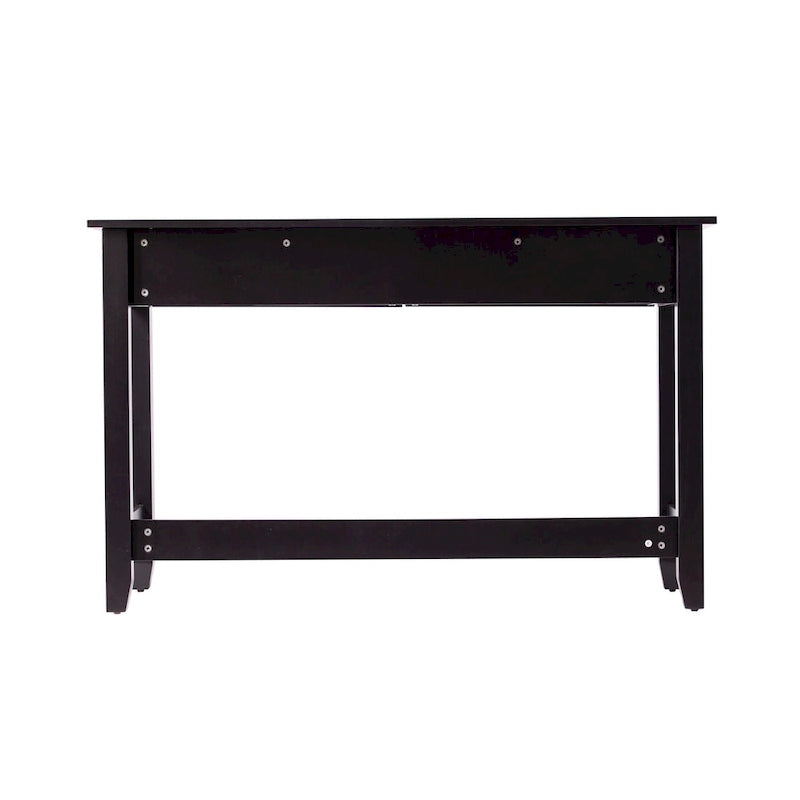 SEI Furniture Chekshire Mid-Century Modern Konsolentisch mit Rattan-Schubladen