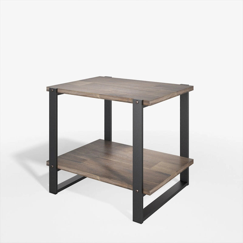 Priage by ZINUS 21 Brauner Massivholz-Beistelltisch