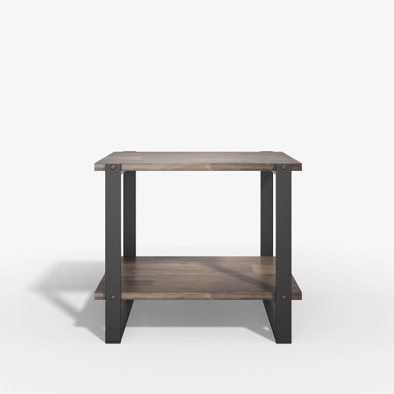 Priage by ZINUS 21 Brauner Massivholz-Beistelltisch