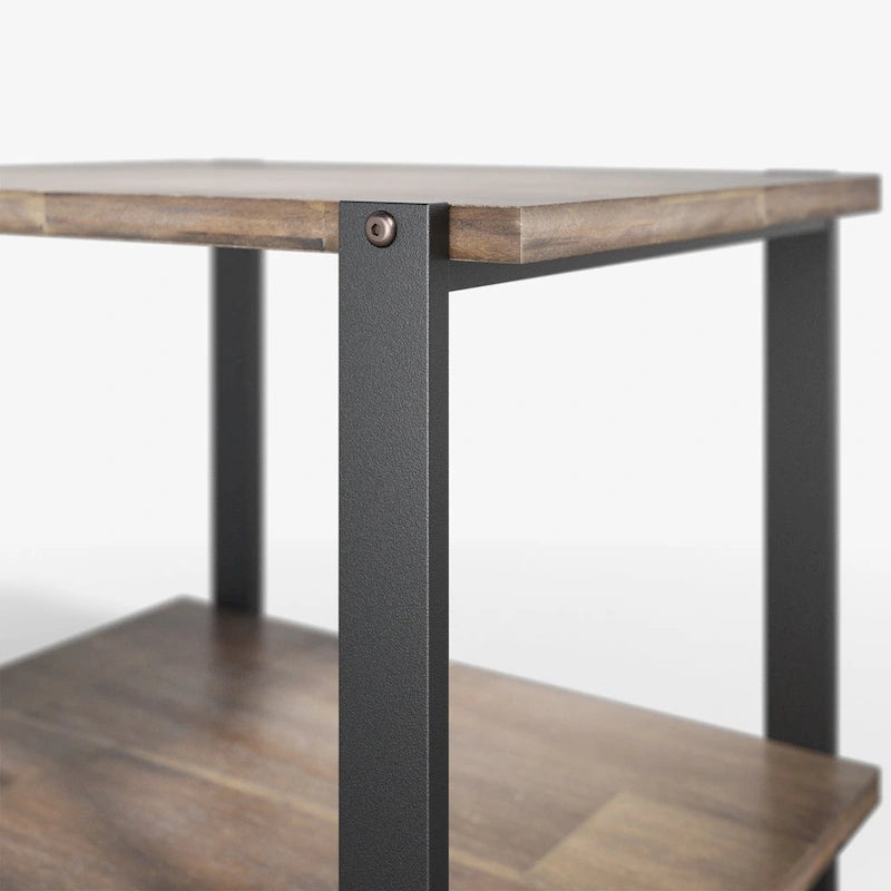 Priage by ZINUS 21 Brauner Massivholz-Beistelltisch