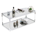 Couchtische aus Chrom, Couchtisch aus Glas mit Ablage