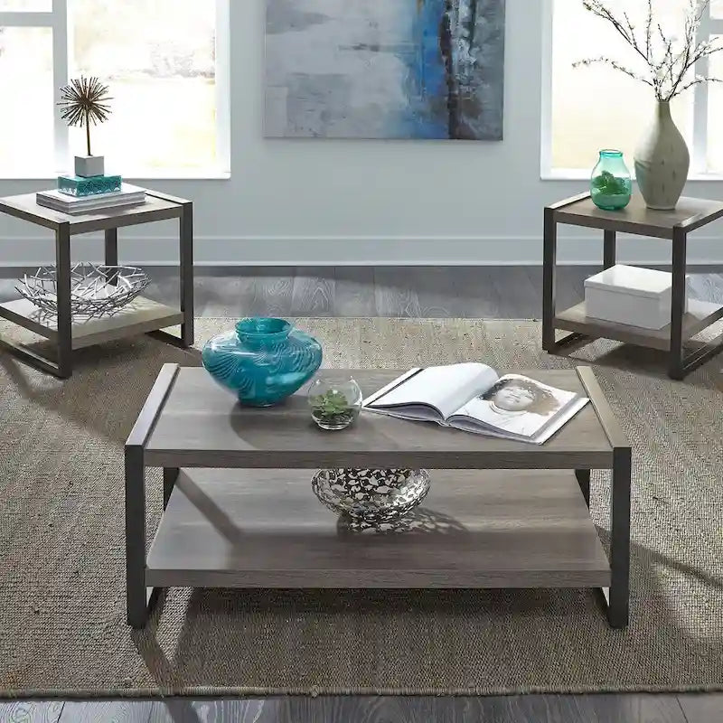 Tanners Creek Greystone Distressed 3-piece Occasional Set